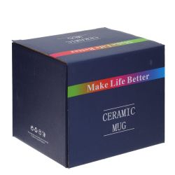 GAEM Кружка с крышкой и трубочкой, 400 мл, L13 W9,5 H12 см, 4в.