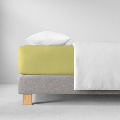 Простыня на резинке 200x200 Estella 510 lind зеленая