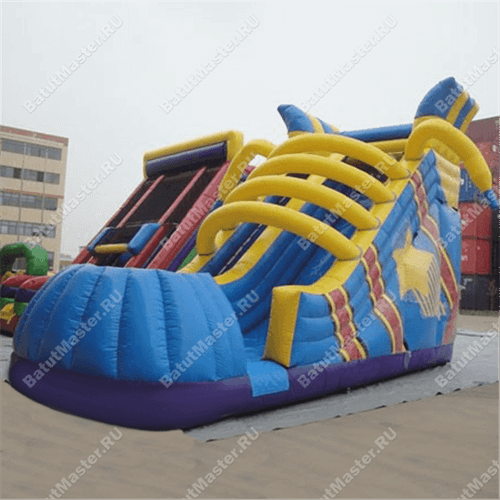 Надувная горка "Ботинок" 9*4*6 м