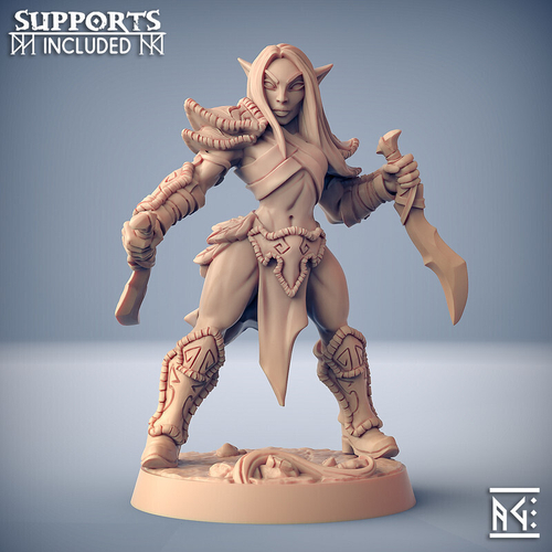 Эльф Полуэльфы Темные эльфы Дроу Вор Ассасин Разбойник Плут Бандит Рейджер Охотник Следопыт миниатюра для dnd, днд, pathfinder, фентези, Настольная игра, НРИ, Варгейм, РПГ