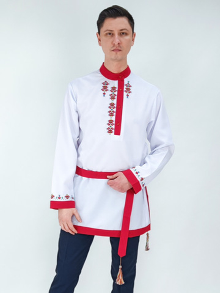 Рубашка мужская с поясом