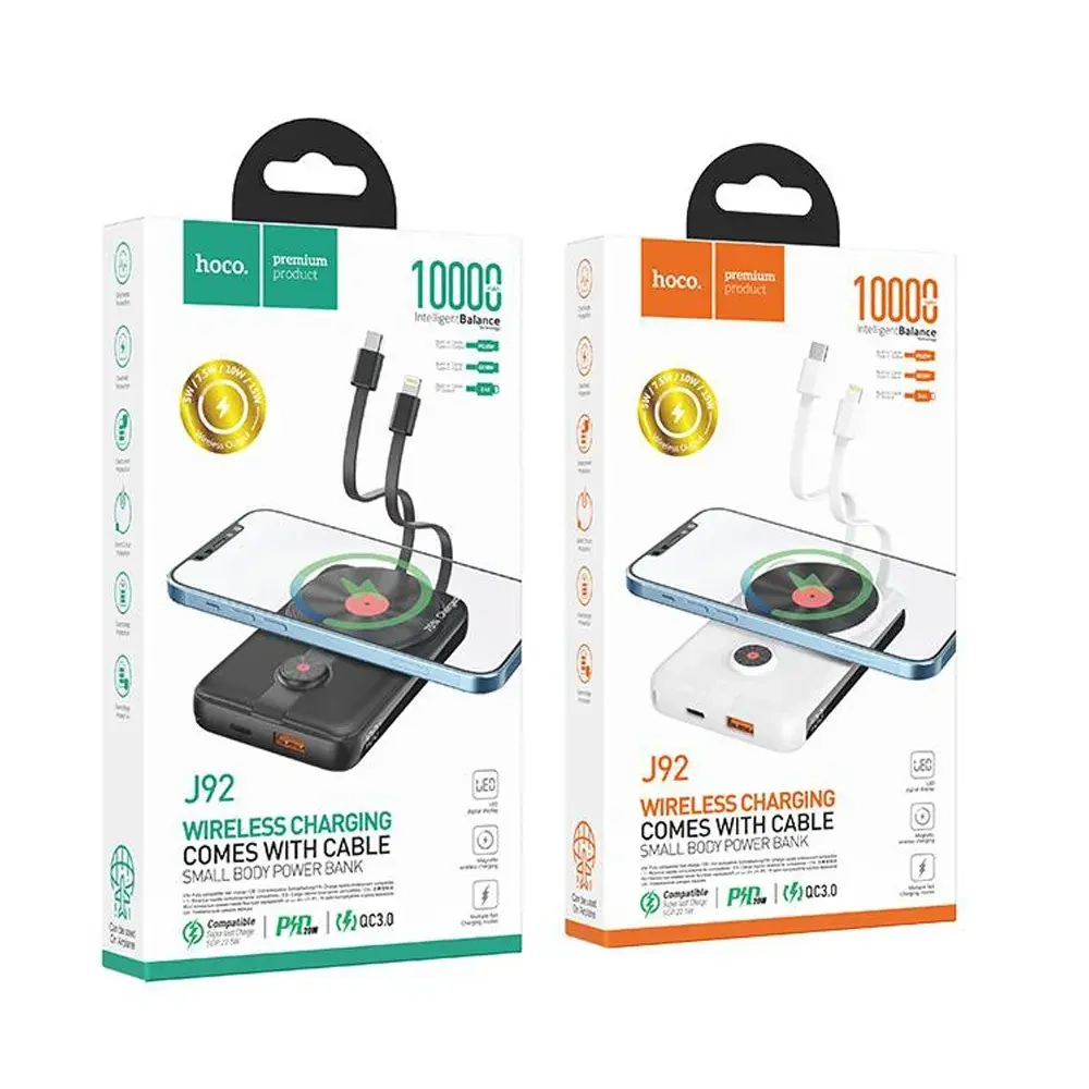 Внешний аккумулятор Hoco J92 Path 10000mAh (PD3.0/QC3.0/FCP/AFC) (черный)