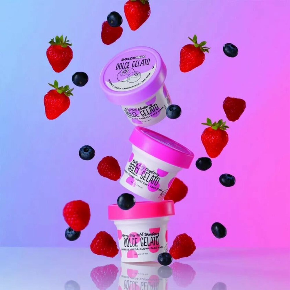 DOLCE MILK Экспресс-маска Антистресс для лица Облака голубики