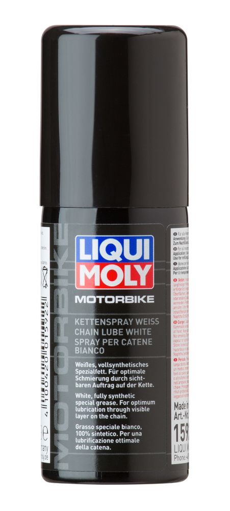 Белая цепная смазка для мотоциклов Liqui Moly