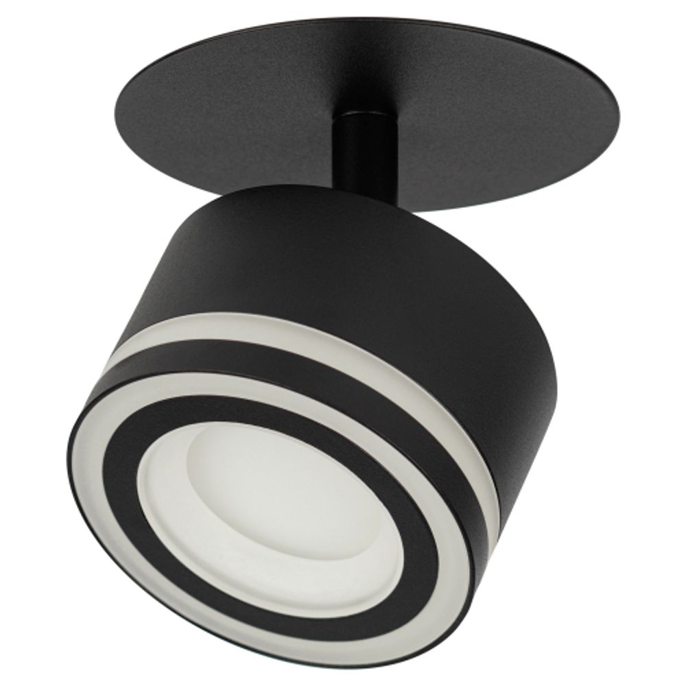 Светильник встраиваемый ЭРА DK114 BK под лампу GX53 поворотный черный | Встраиваемые светильники Для ламп GX53