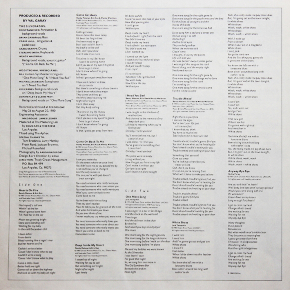 Randy Meisner / One More Song (LP)