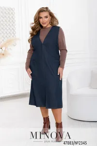 Сарафан 2345-темно-синий Minova