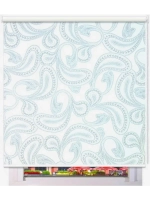 Рулонные шторы "Пейсли голубые 3191"
