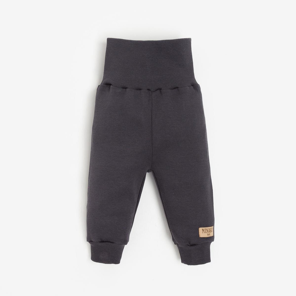 Штаны детские, цв.графитовый, р. 74-80 7994885 (MINAKU)