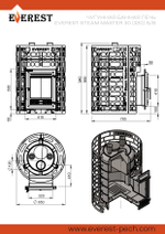Печь для бани Эверест "Steam Master" 30 (320) ЧУГУН б/в