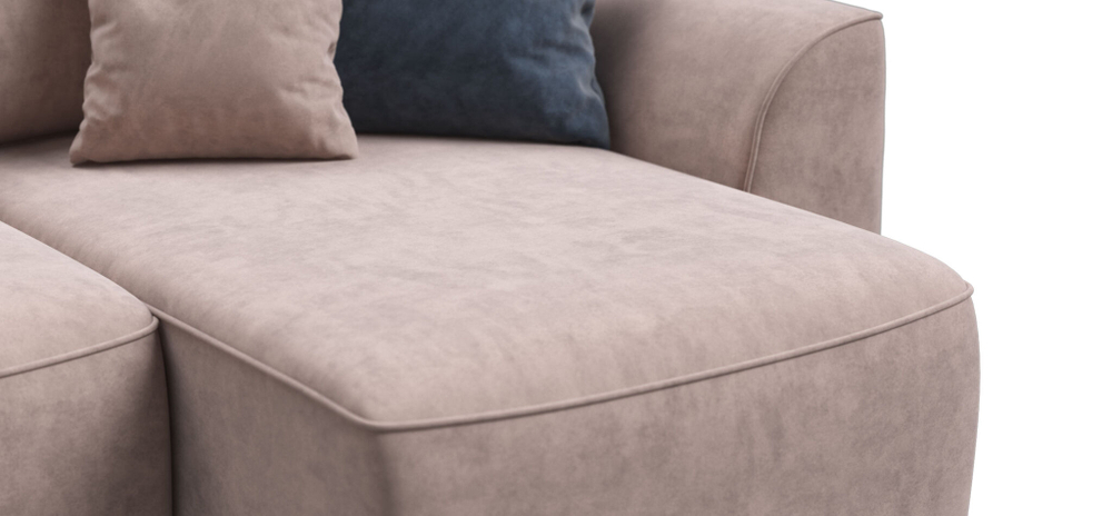 Угловой диван KING MODOOL Велюр Royal пион