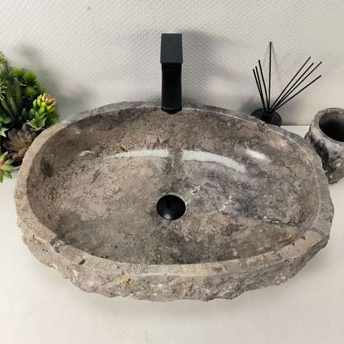 Раковина из мрамора Erozy Grey EM-64974 60*42*16 0888
