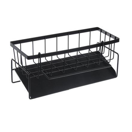 Держатель для губок и моющего ср-ва тм VETTA, слив-поддон, кронштейн д/салфетки, 23х9х10см, металл