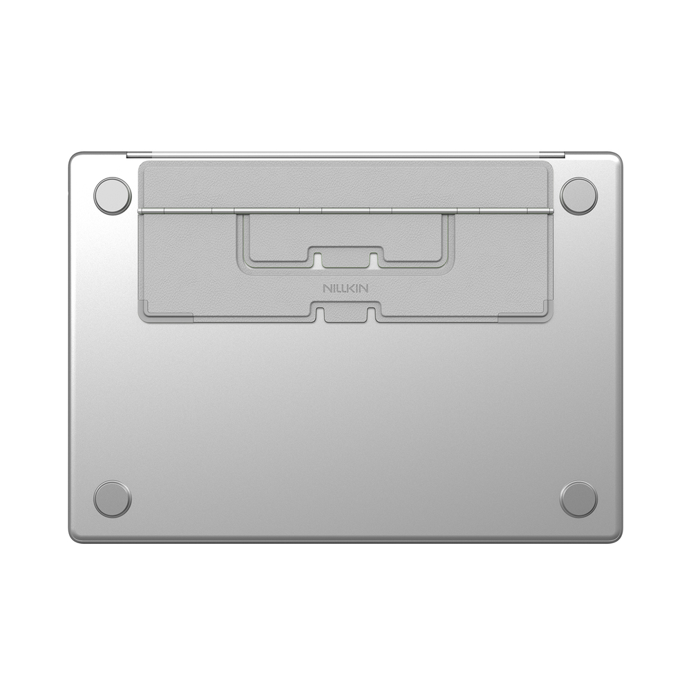 Тонкая складная подставка серого цвета от Nillkin для ноутбука, серия DualWing Adhesive Laptop Stand