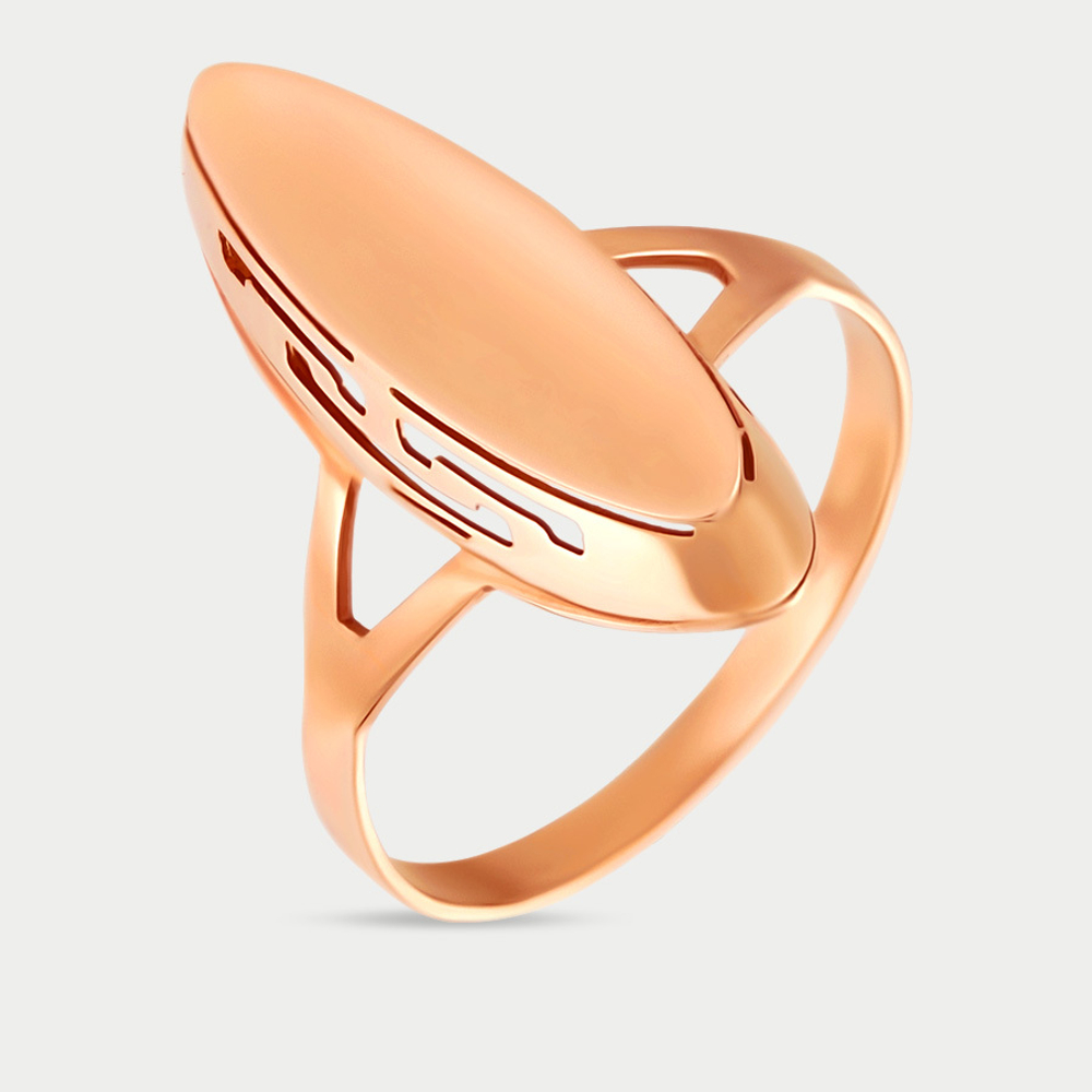 Кольцо женское из розового золота 585 пробы без вставки (арт. 03510)