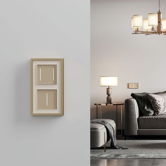 Сенсорный выключатель одноклавишный Werkel с подсветкой шампань W4513011 4690389197925