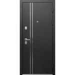 Дверь входная Luxor 2мм Букле антрацит Зеркало фацет