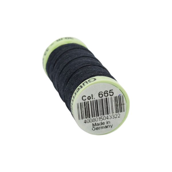 Нитки отделочные Gutermann Top Stitch 30 (30 метров), 5 кат. | 665 сине-черный