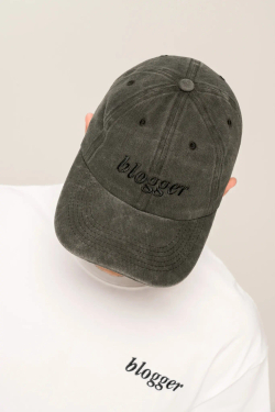 Кепка КУЛЬТУРА "BLOGGER", garment - dyed, черный