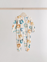 Комбинезон / Cлип для малышей Next E19-557, 3 шт., Бежевый, Голубой