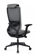 Кресло Riva Гемини EGE-002A Черный пластик/Серый