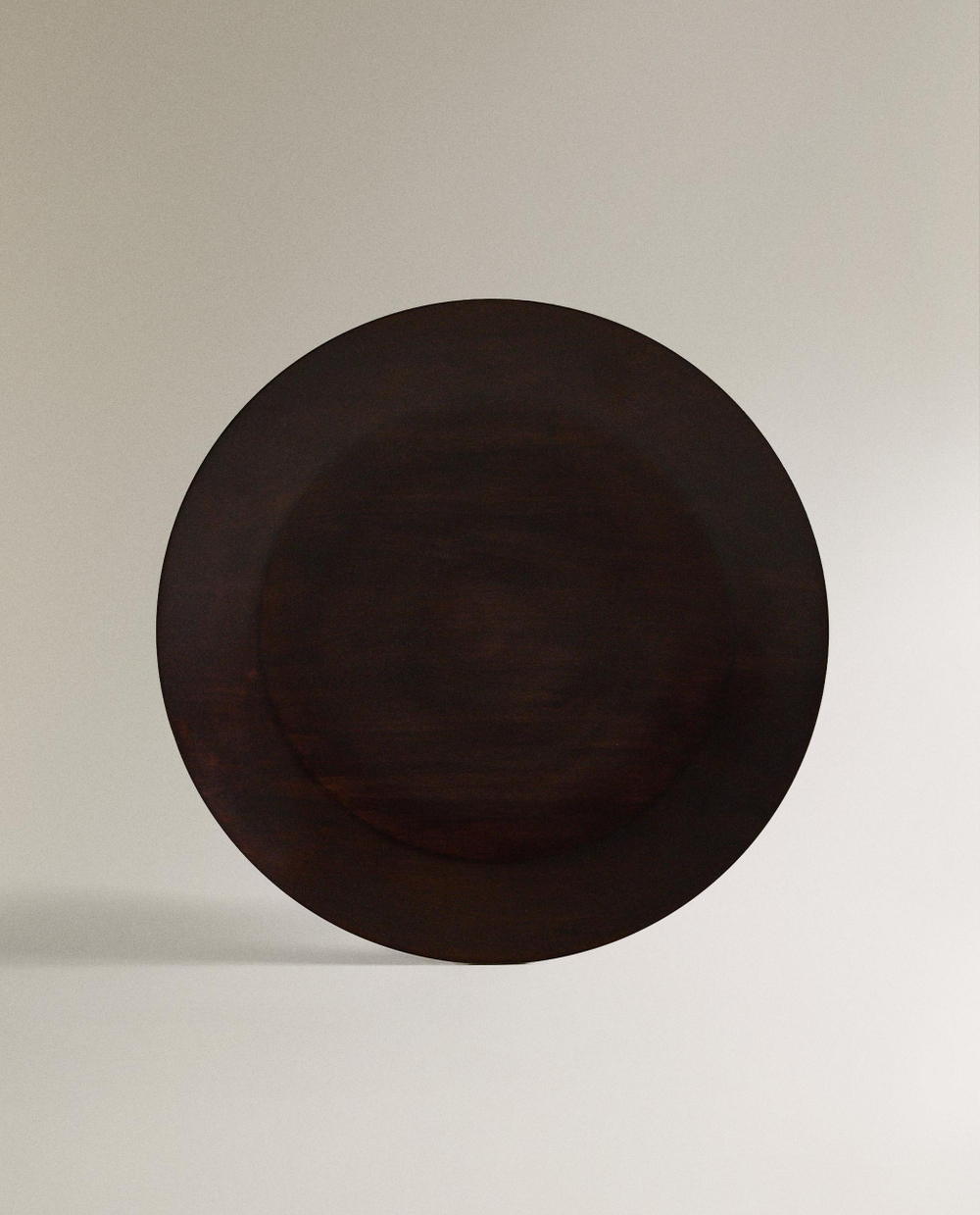Zara Home сервировочное блюдо из дерева, цвет коричневый, 38 см