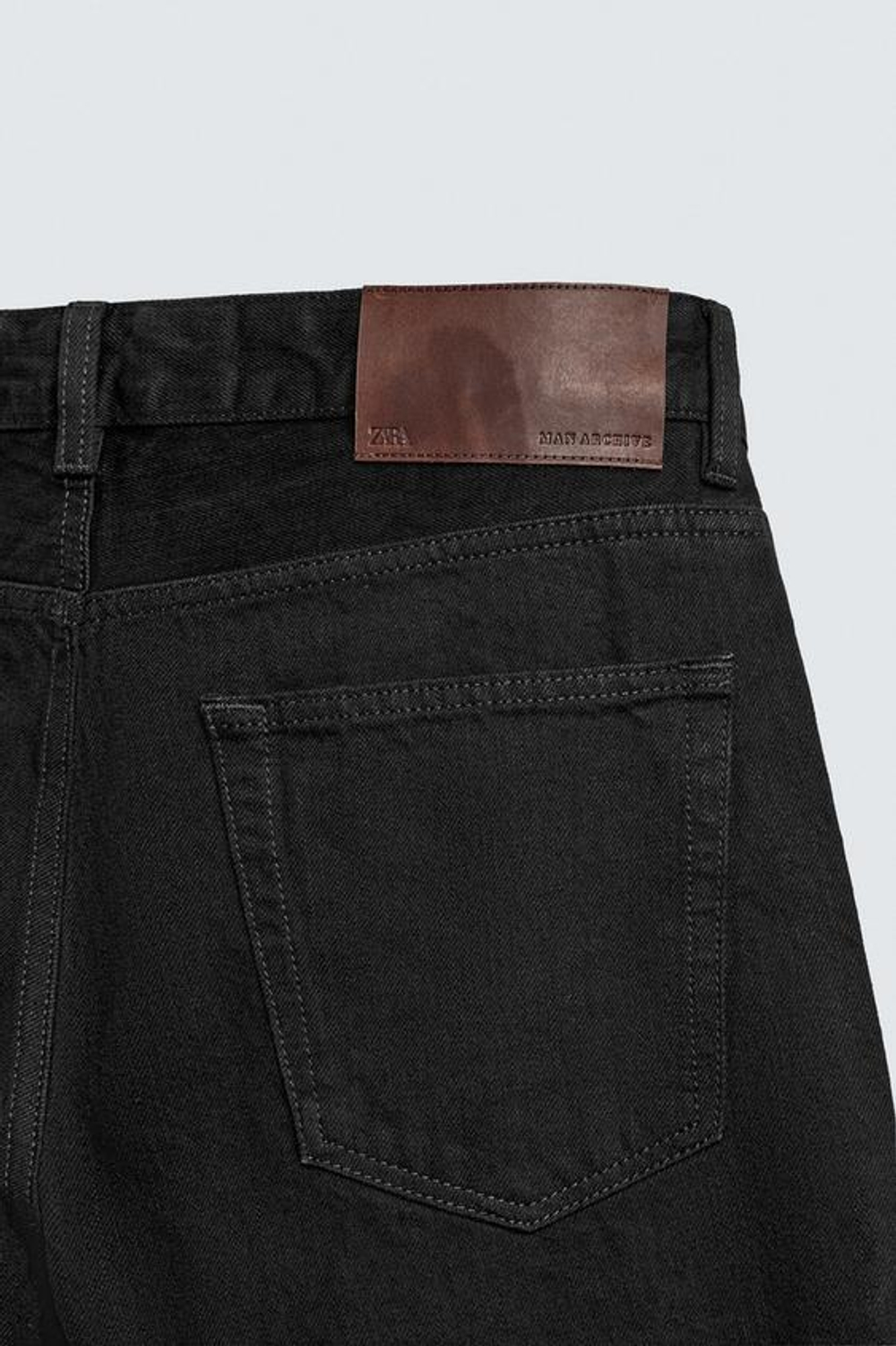 ZARA ДЖИНСЫ STRAIGHT FIT LIMITED EDITION, ЧЕРНЫЙ