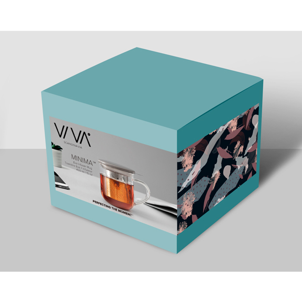 Кружка 0.45л Viva Scandinavia Minima Eva с терракотовой крышкой и ситечком