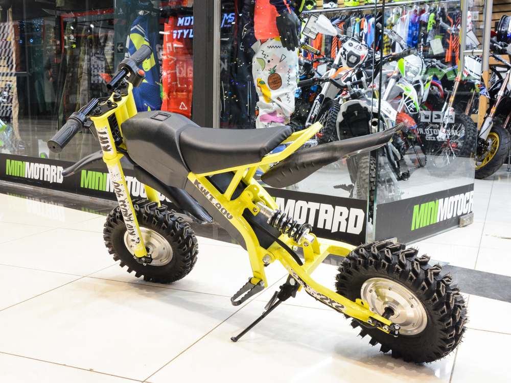 Мотоцикл электрический KiloWatT KIB KROSS 900 Yellow (LED)