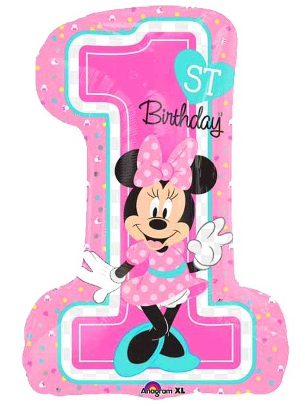 Цифра "1st B-day Minnie"