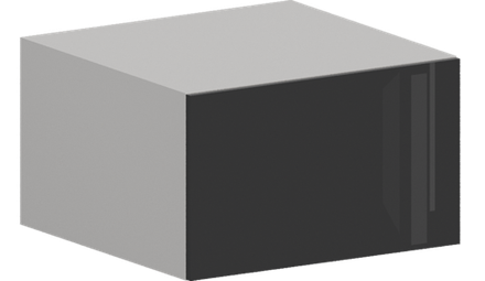 Кухня Модуль ШВГ 610 Белый / Графит Глянец