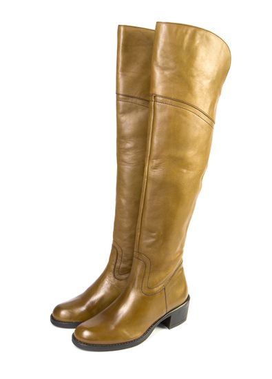 Женские сапоги | 6102 (зеленый)