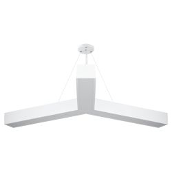 Светильник LED ЭРА Geometria SPO-144-W-40K-066 Igrek 66Вт 4000К 5000Лм IP40 1200*80 белый подвесной драйвер внутри