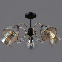 Люстра на штанге ILLUMICO  IL0230-5CSQ-29 BK AB