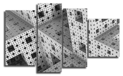 Модульная картина "Серые отверстия"