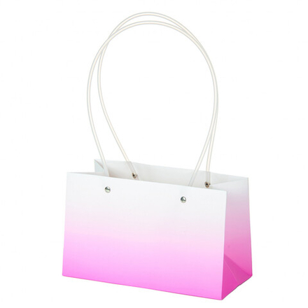 Пакет 22*10,5*13,5см ГРАДИЕНТ ФУКСИЯ