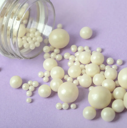 Драже рис "Жемчуг" микс серебро, 50 г