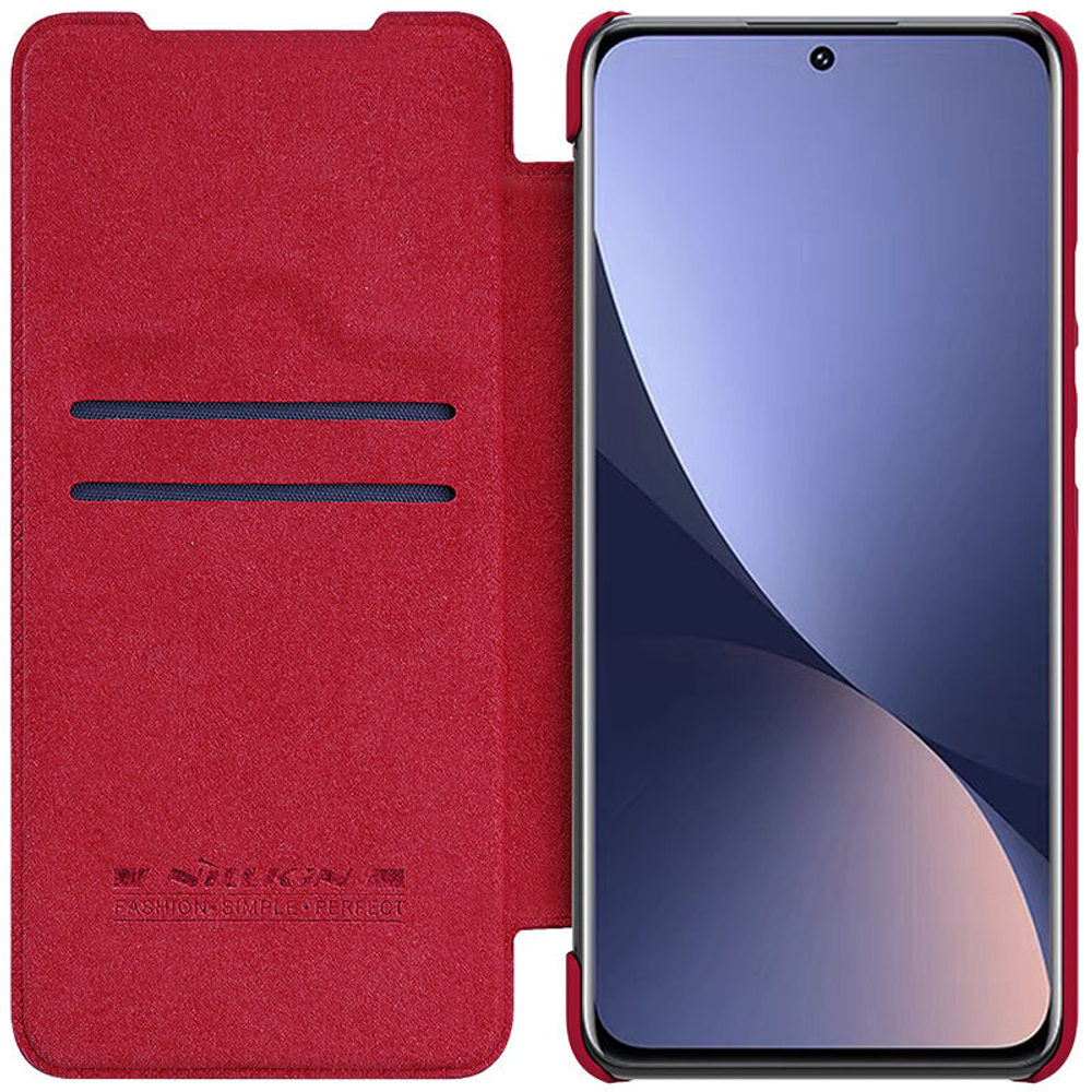 Кожаный чехол-книжка Nillkin Leather Qin для Xiaomi Mi 12/12X