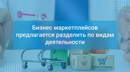 Бизнес маркетплейсов предлагается разделить по видам деятельности