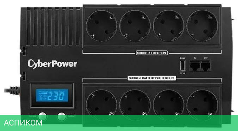 Источник бесперебойного питания CyberPower 700VA/390W USB/RJ11/45 (BR700E)