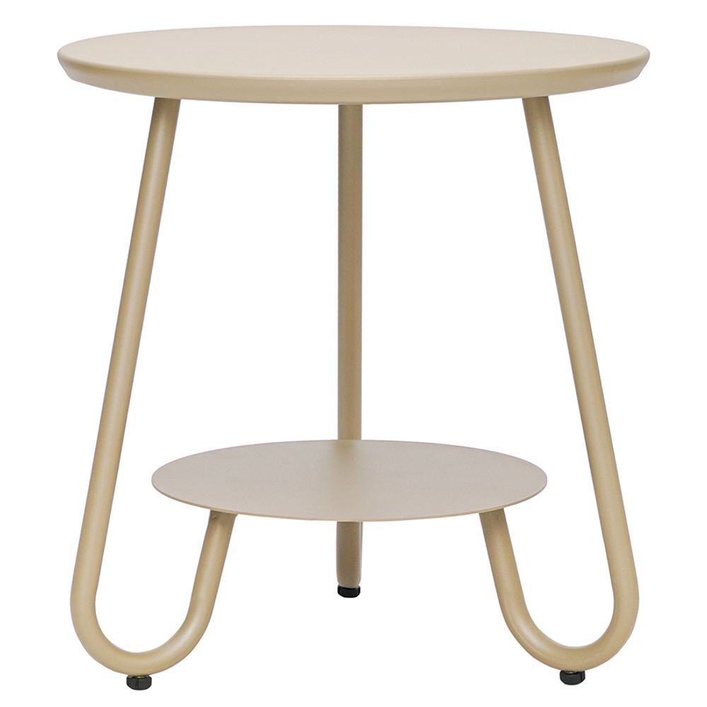 Столик Stian, Ø50 см, бежевый
