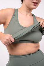 Спортивная майка из бифлекса с топом внутри