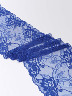 Эластичное кружево васильковое ширина 23 см