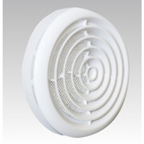 Диффузор приточно-вытяжной со стопорным кольцом и фланцем D100, 10DK