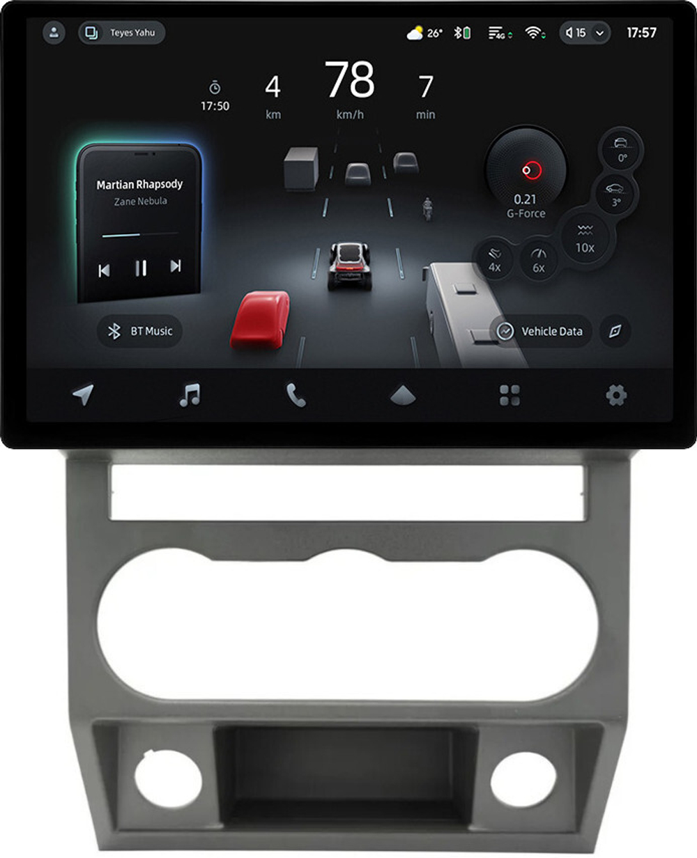 Магнитола для ГАЗель Next, ГАЗон Некст (большая рамка 9) - Teyes CC4-PRO монитор 13" 2K QLED на Android 13, Snapdragon 778G, 8+128, AI, CarPlay, DSP, 4G SIM-слот