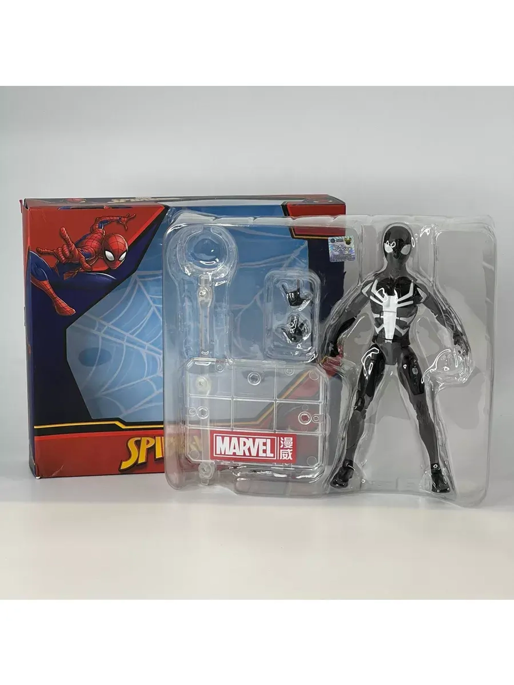 Фигурка Человек-паук Marvel ZD Toys 1902-02 чёрный