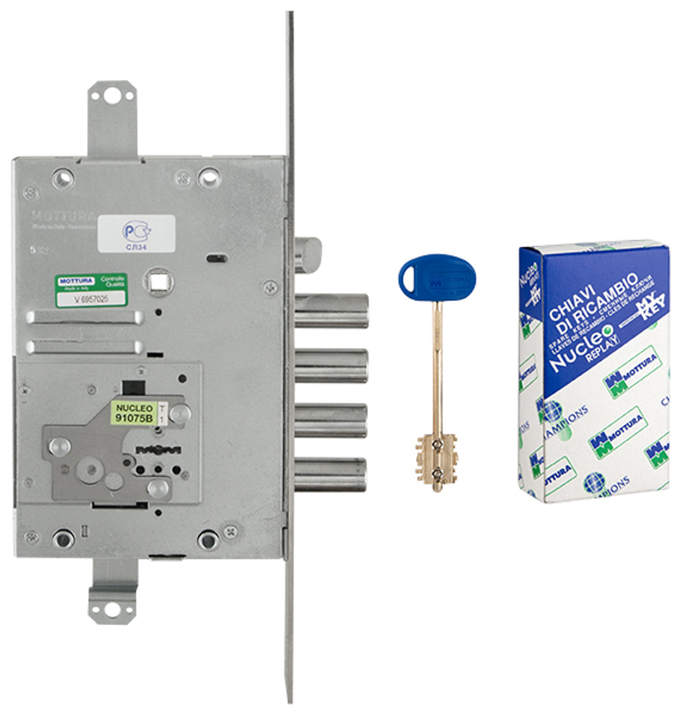 Замок врезной Mottura 52.J535M My Key S (52.J535-S левый) (52J535H8B05AC4O)