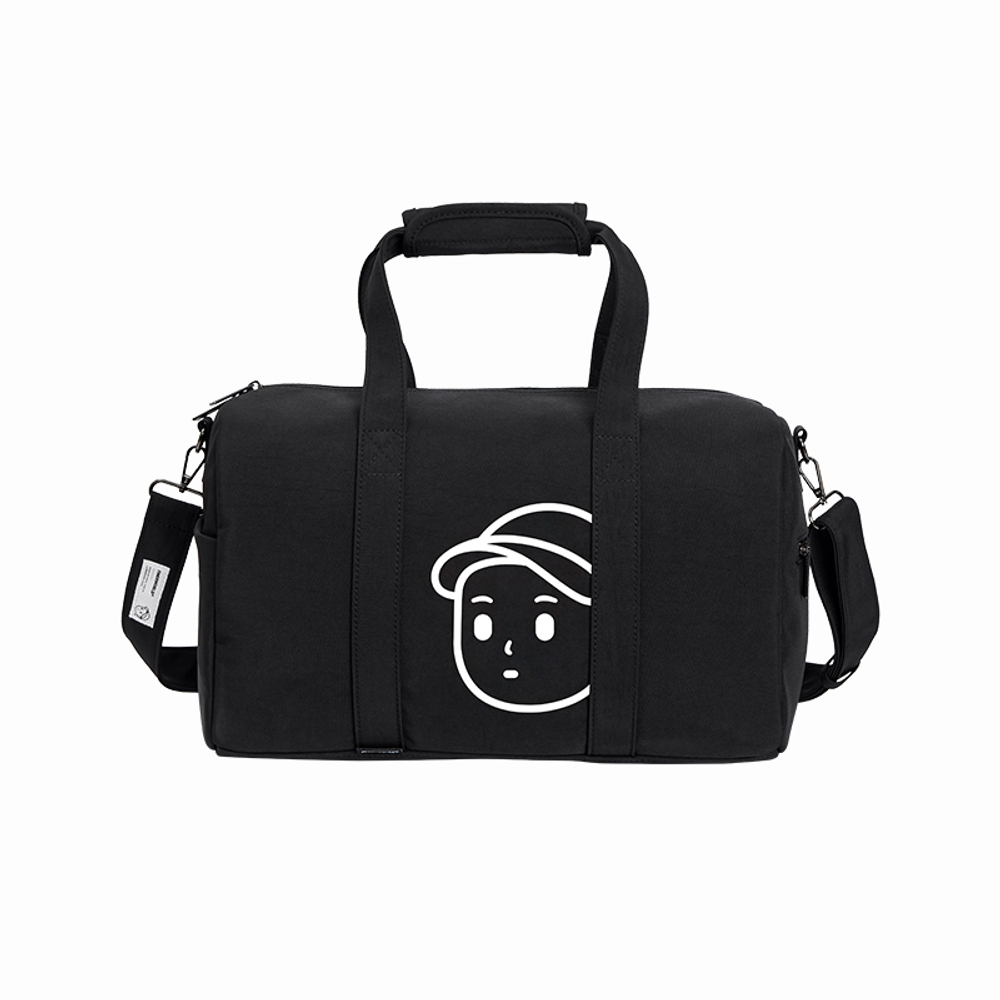 Finerworld Nylon Gym Bag Medium Unisex Sandstone, Texture Black