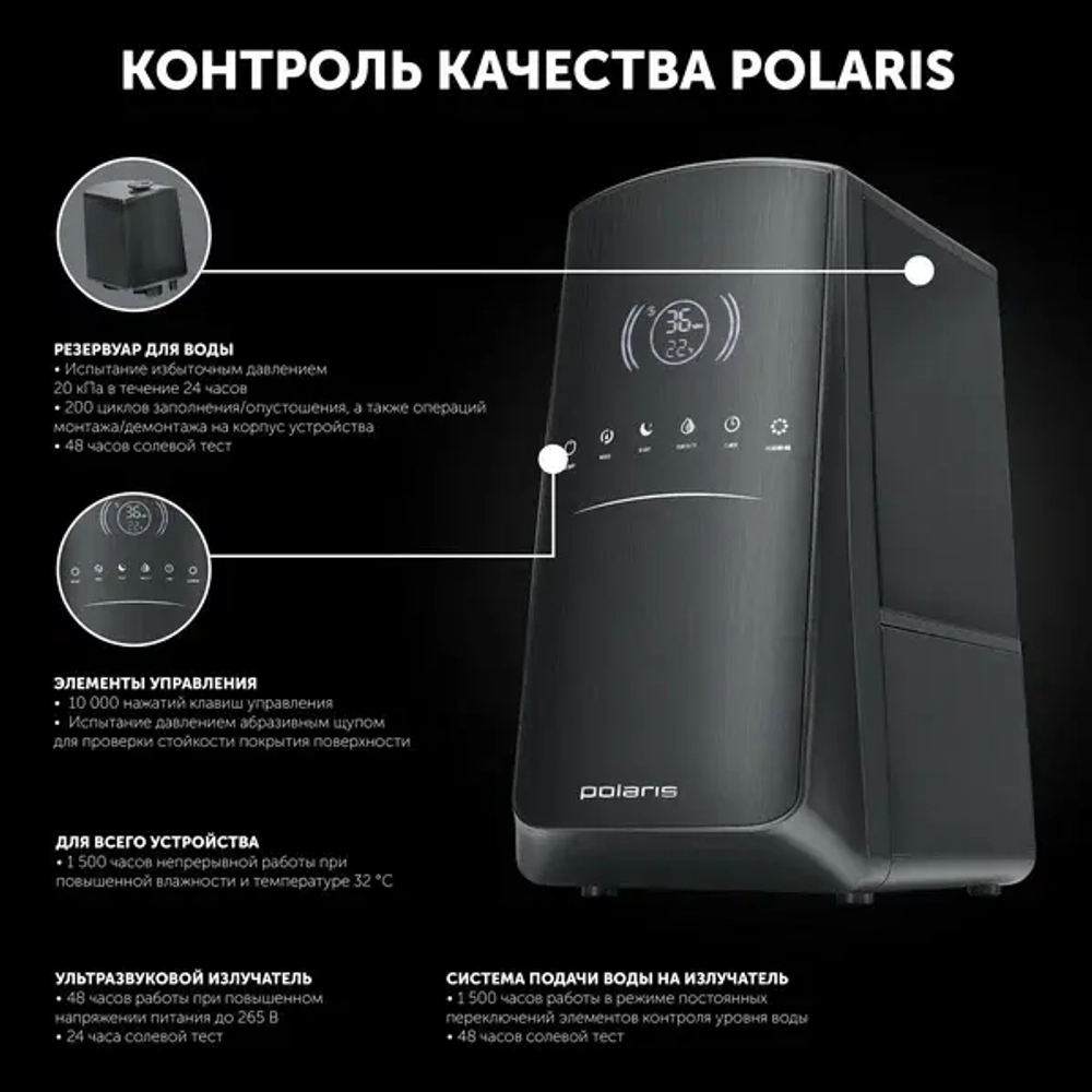 Ультразвуковой увлажнитель воздуха Polaris PUH 9105 IQ Home