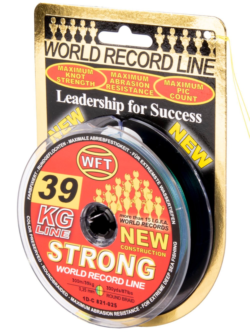 Леска плетёная WFT KG STRONG Multicolor 300 м, 0.25 мм